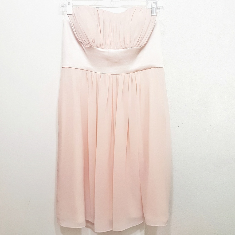 Strapless Chiffon Dress